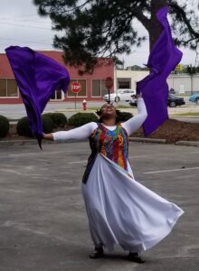 Persistence -Woman performing interpretive dance to praise music