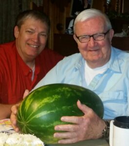 Don Cole with father Robert Cole