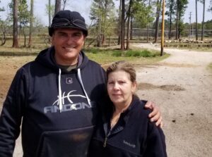 Farmer and Wife on Farm