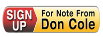 Sign Up for Note From Don Cole